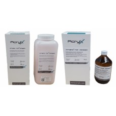 AcrylX Xthetic HOT CLASSIC Heatcure Liquid & Powder COMBO PACKS - V5 Pink Veined Shade - 1kg, 3kg,  6kg, 10kg